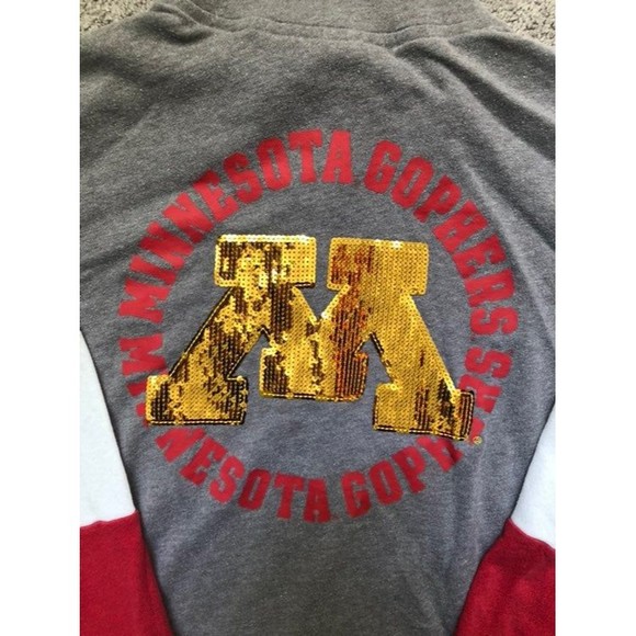 VS Pink Minnesota Gophers Bling Half Zip - Picture 2 of 5